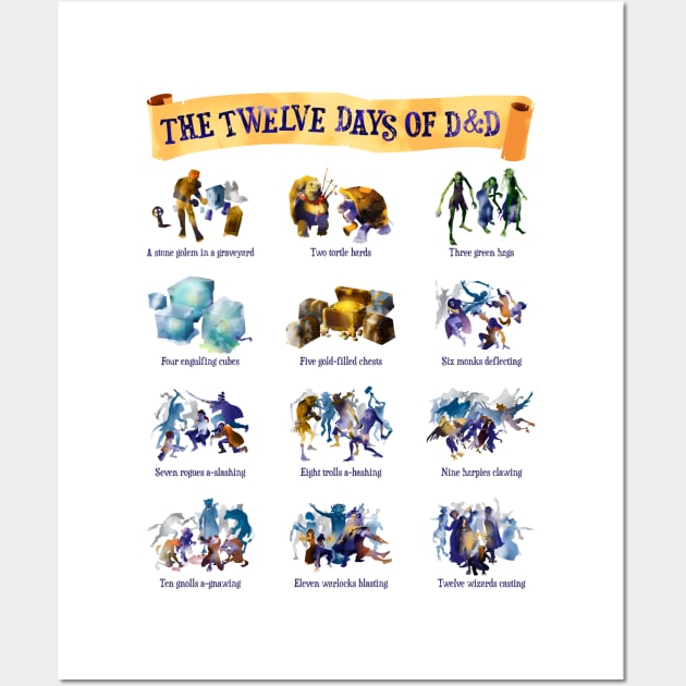 The twelve days of D&D Wall Art by Inchpenny